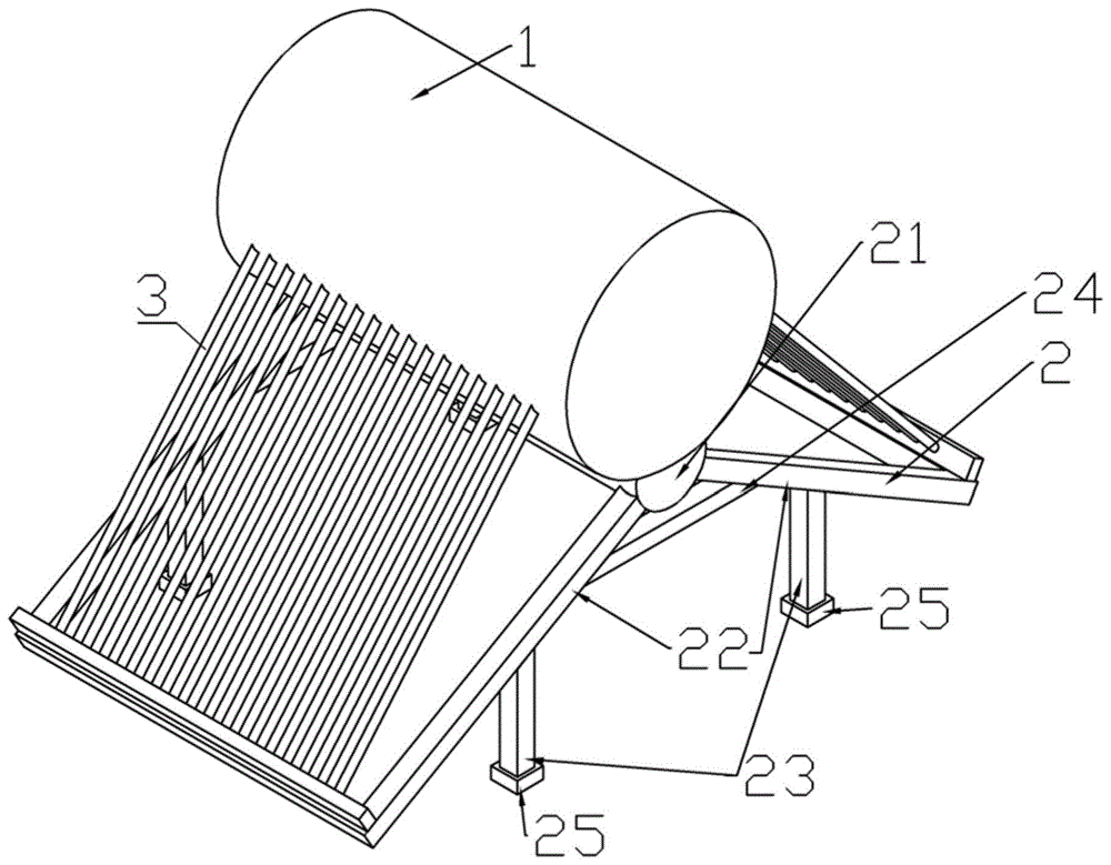 一种人字形太阳能热水器的制作方法