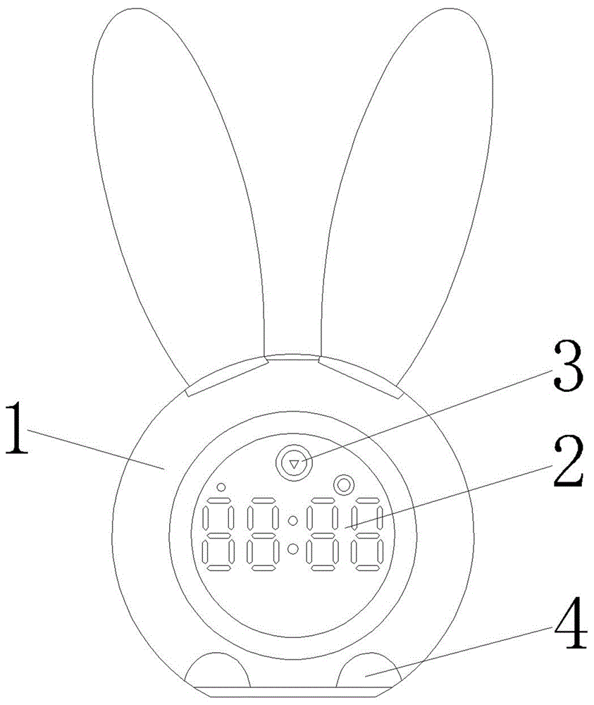 一种多功能兔子闹钟的制作方法