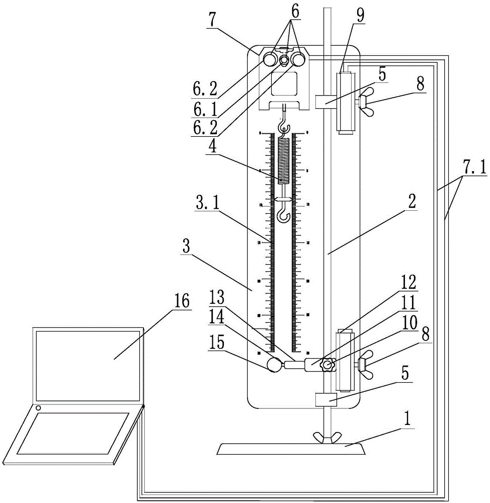 一种胡克定律实验器的制作方法