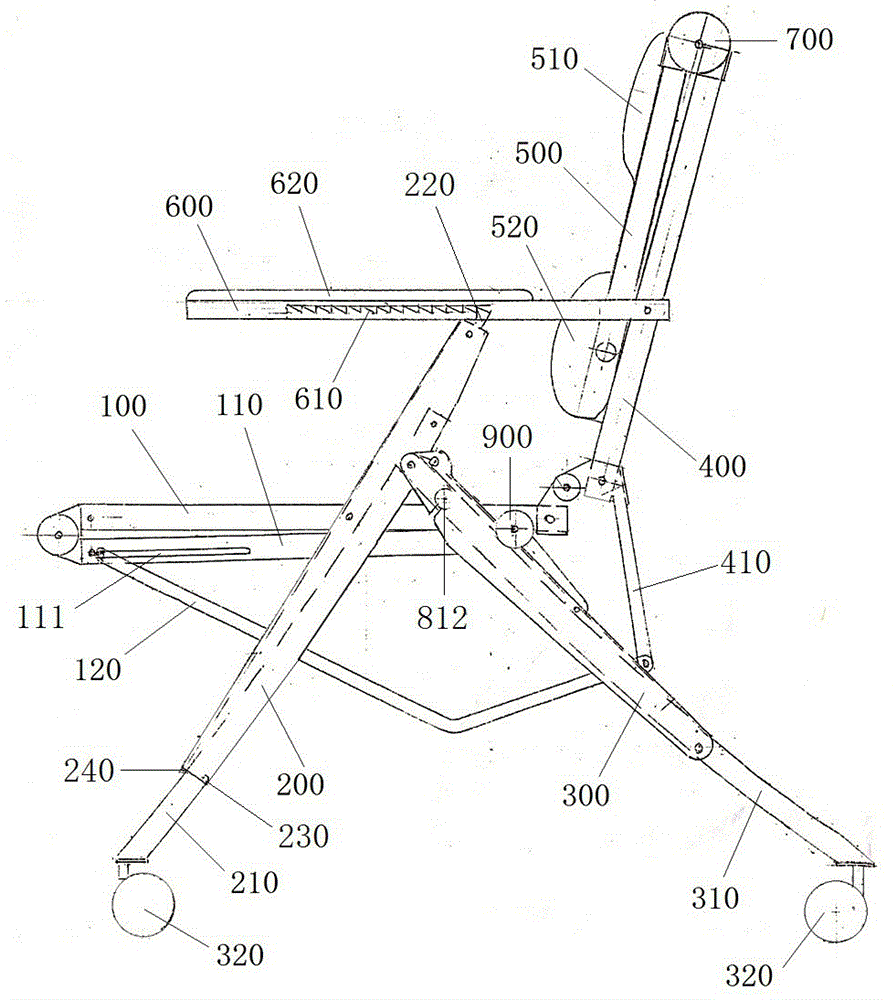 折叠式可调节多功能办公椅的制作方法
