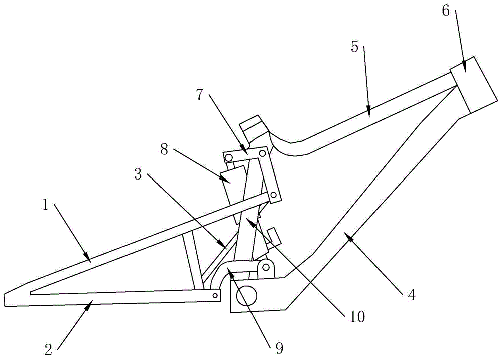 一種速降軟尾山地車車架的製作方法