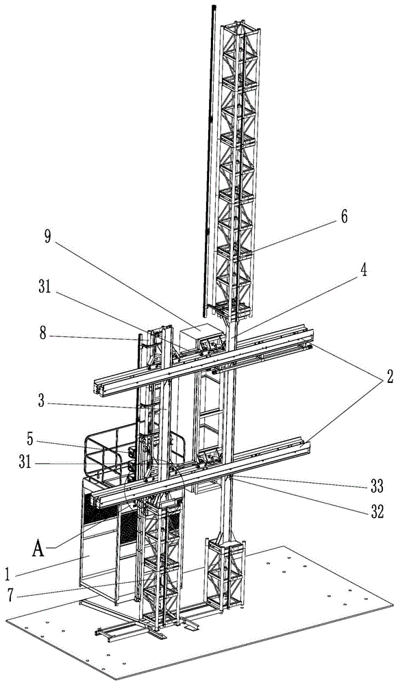 齿条传动的施工升降机行业均为单线垂直运行,而在复杂的建筑结构时,如