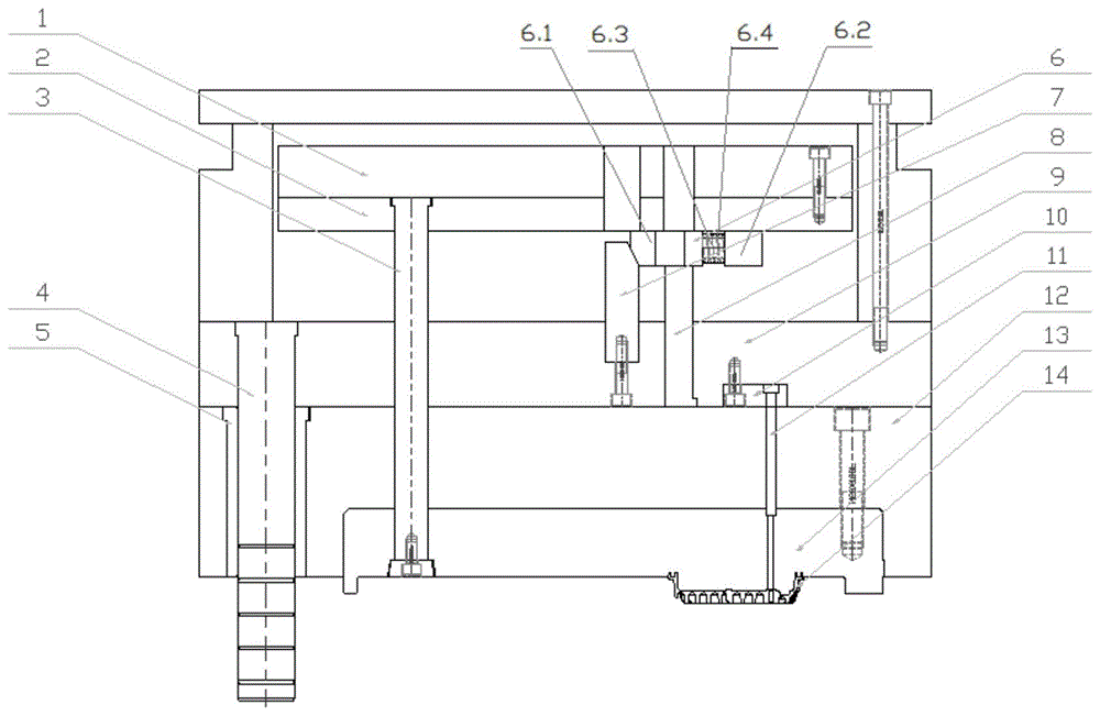 x技术 最新专利 塑料加工应用技术二次顶出结构包括托板,导向块和顶棍