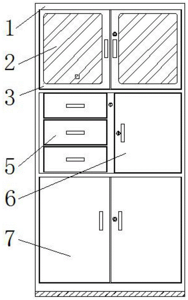 一种财务用文件柜的制作方法