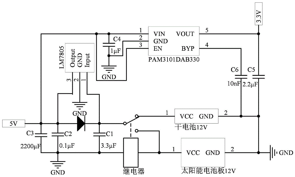 太阳能板电路图图片