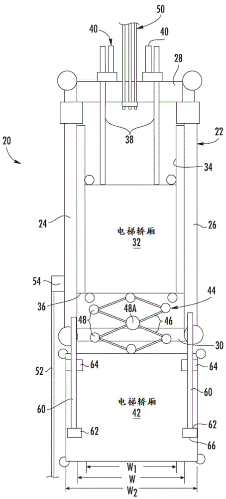 双轿厢电梯原理图图片