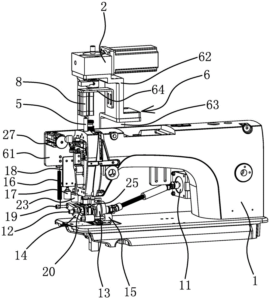 缝纫机引线机构示意图图片