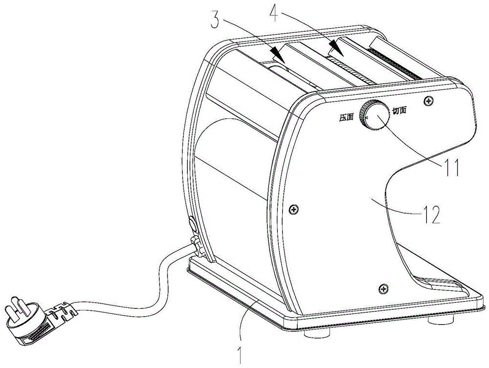 目前市面上的面条机可分为手动式和电动式,其一般均配备压