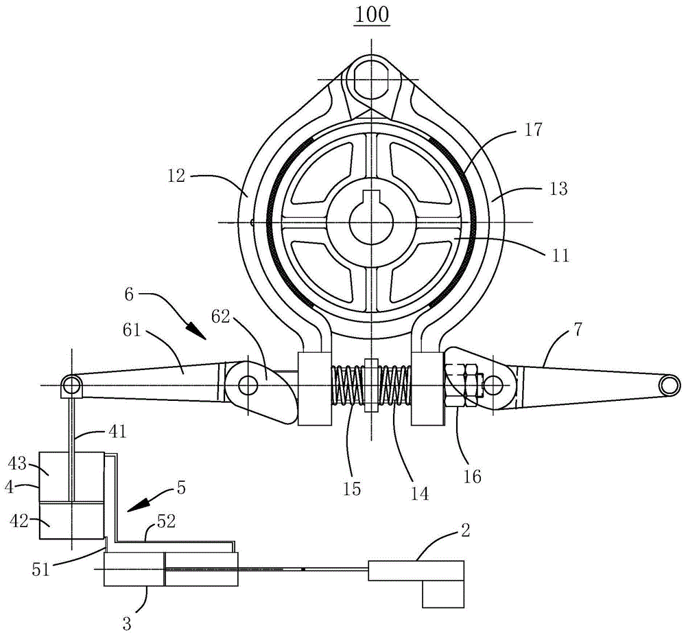 抽油机刹车装置结构图图片
