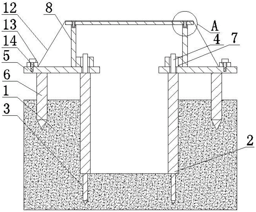 一种建筑沟槽支撑结构的制作方法