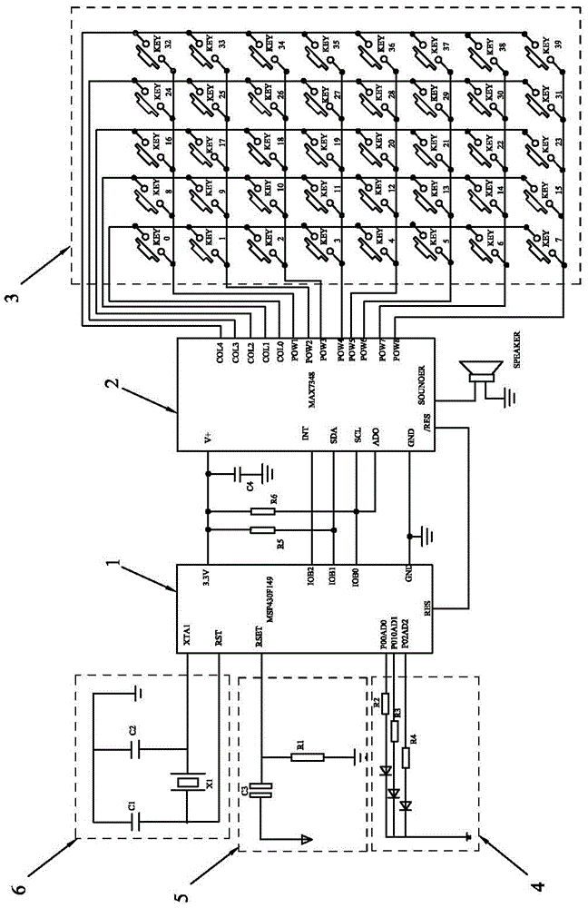机械键盘电路板原理图图片