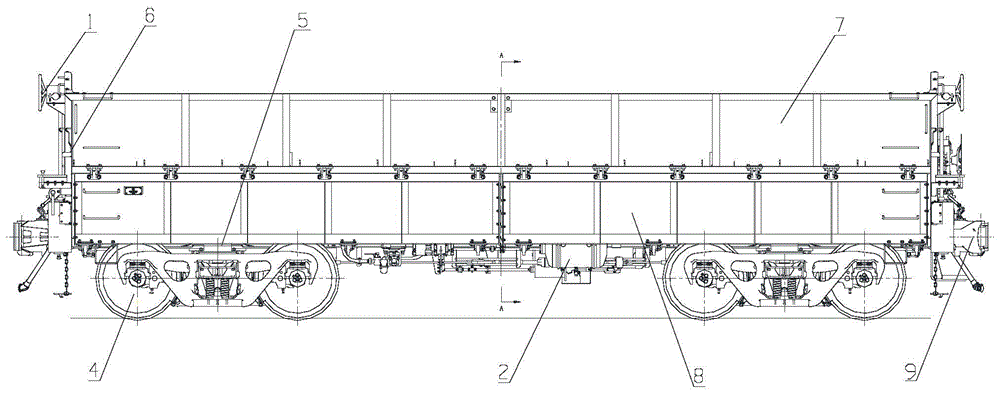 铁路货车车体结构图片