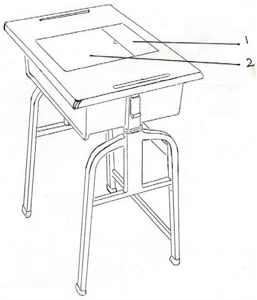 无声视觉操作的学生防近视课桌的制作方法