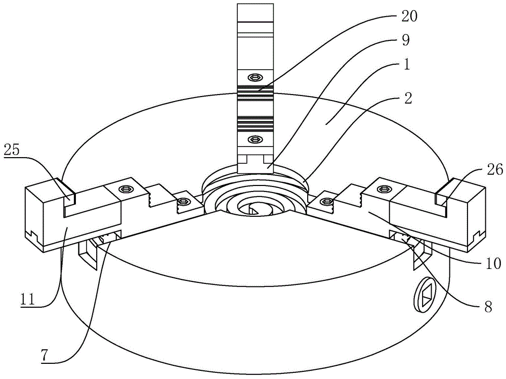 三爪卡盘结构原理图图片