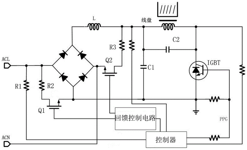 一种电磁加热低功率连续输出的控制电路的制作方法