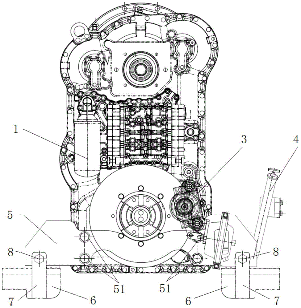 鲁工铲车变速箱结构图图片
