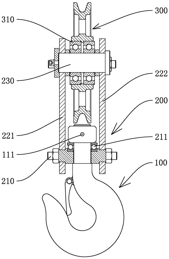 行车吊钩滑轮示意图图片