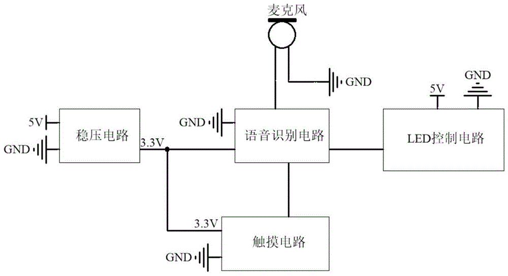 智能台灯电路图图片