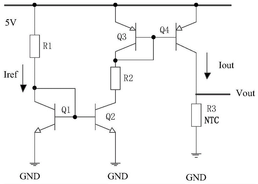 一種基於電流鏡的ntc熱敏電阻線性採樣電路的製作方法