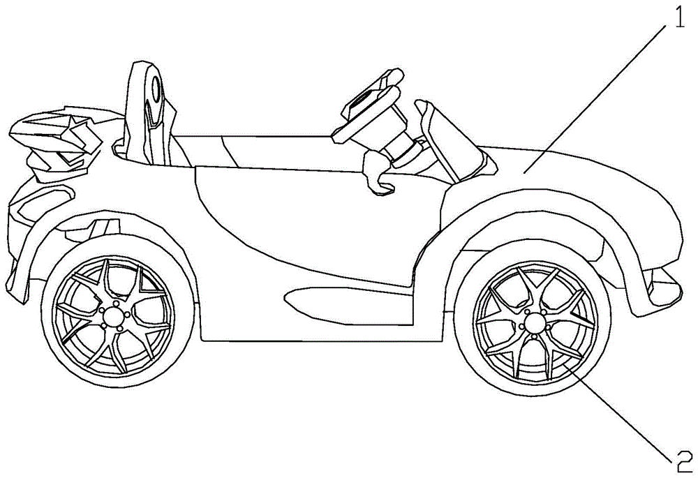 背景技術::兒童電動汽車多數帶有遙控器,由於有包圍式的座位,一般不