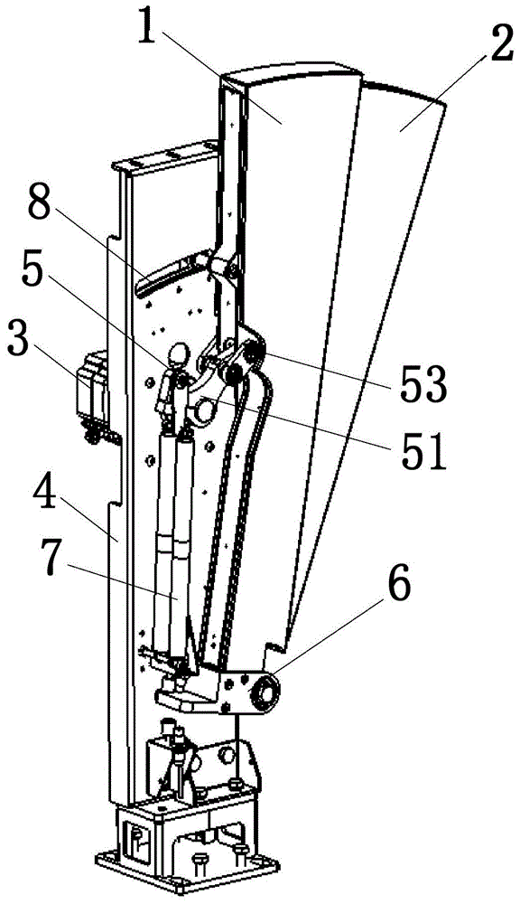 一种超窄地铁闸机剪式扇门阻挡机构的制作方法