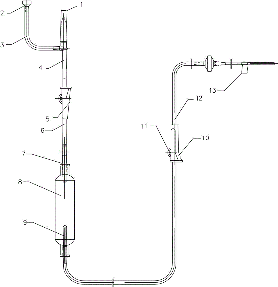 一種自動排氣單插式輸液器的製作方法