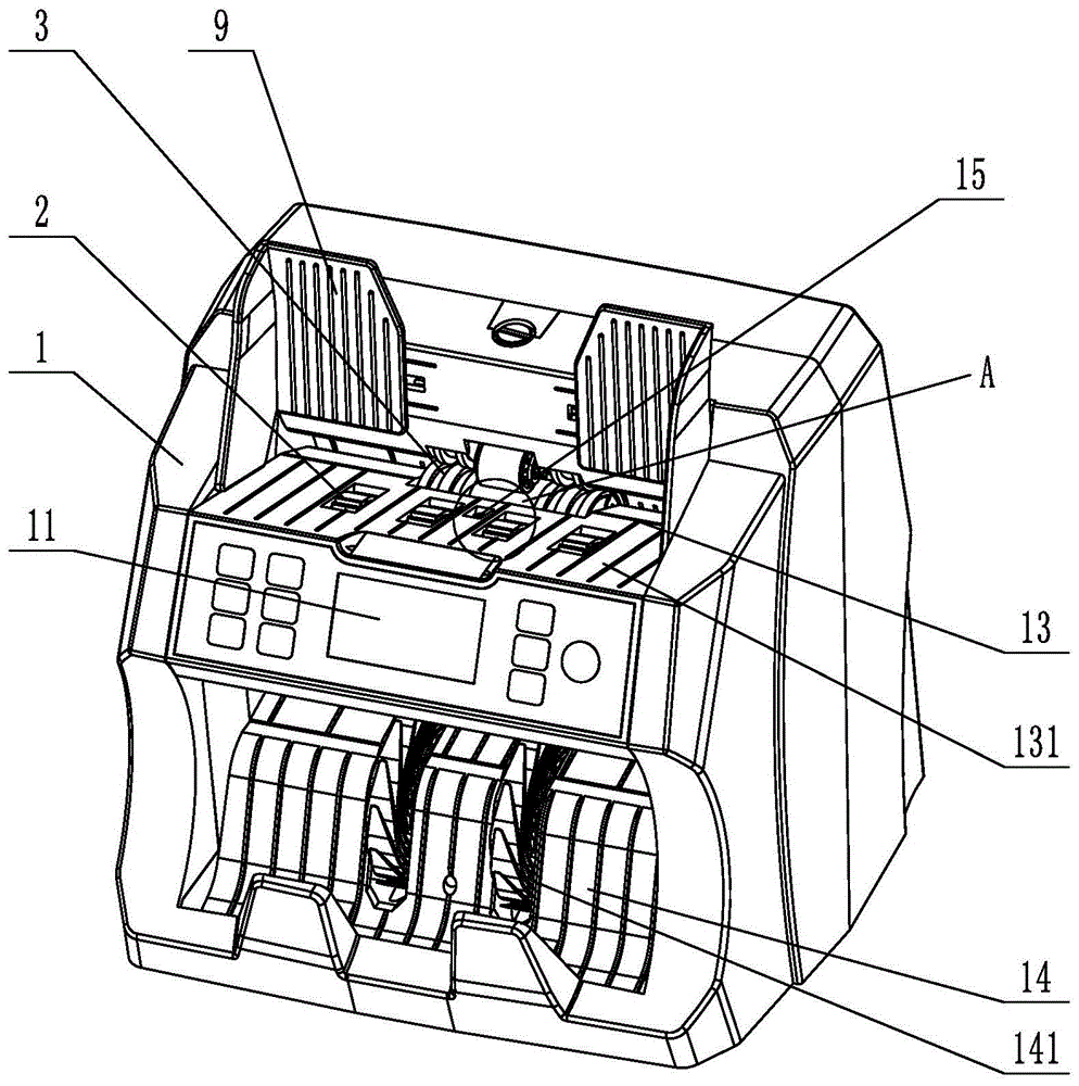 验钞机结构图图片