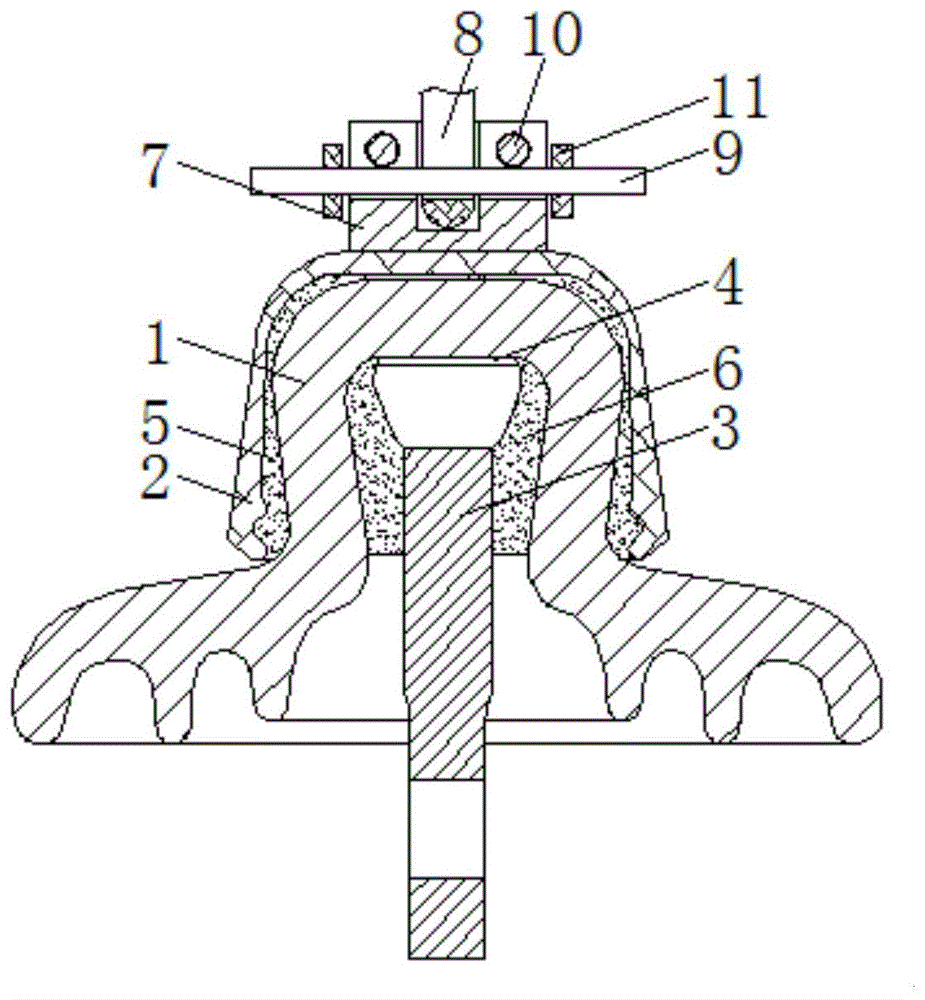盘式绝缘子结构图图片