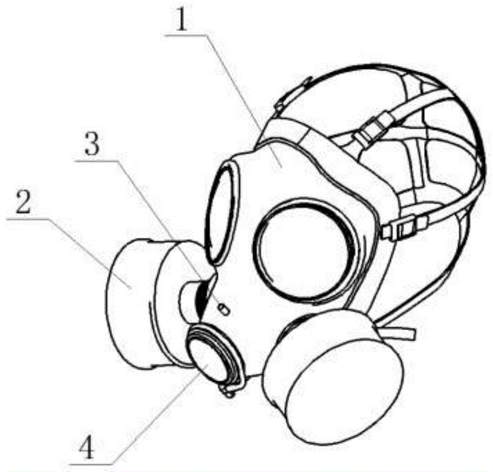 防毒面具结构图片