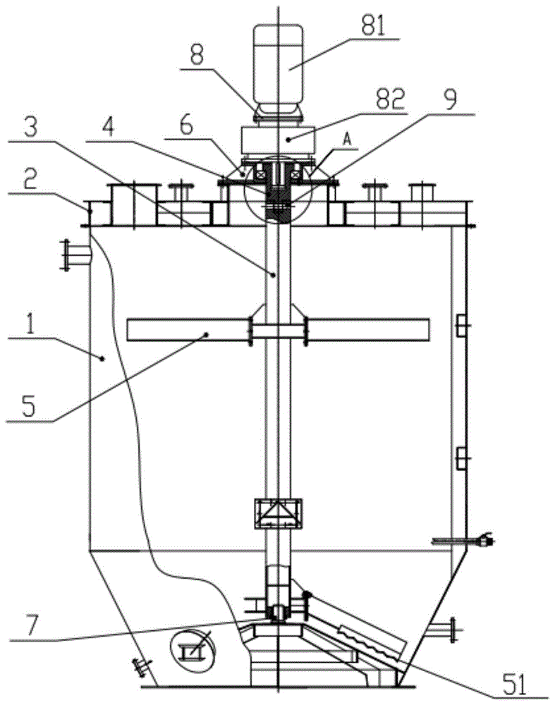 液体搅拌罐内部结构图图片