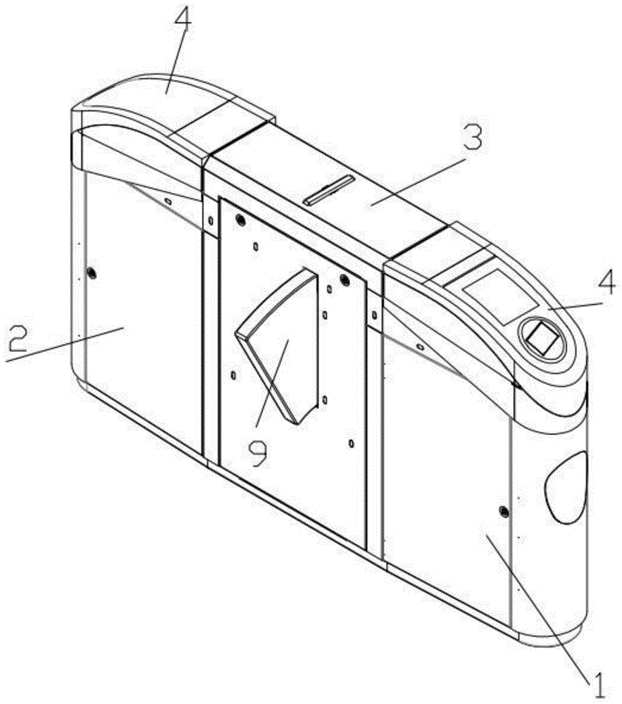 自动检票机结构示意图图片