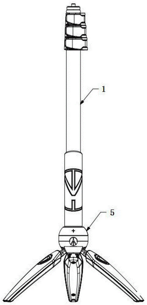 自拍杆伸缩杆结构图图片
