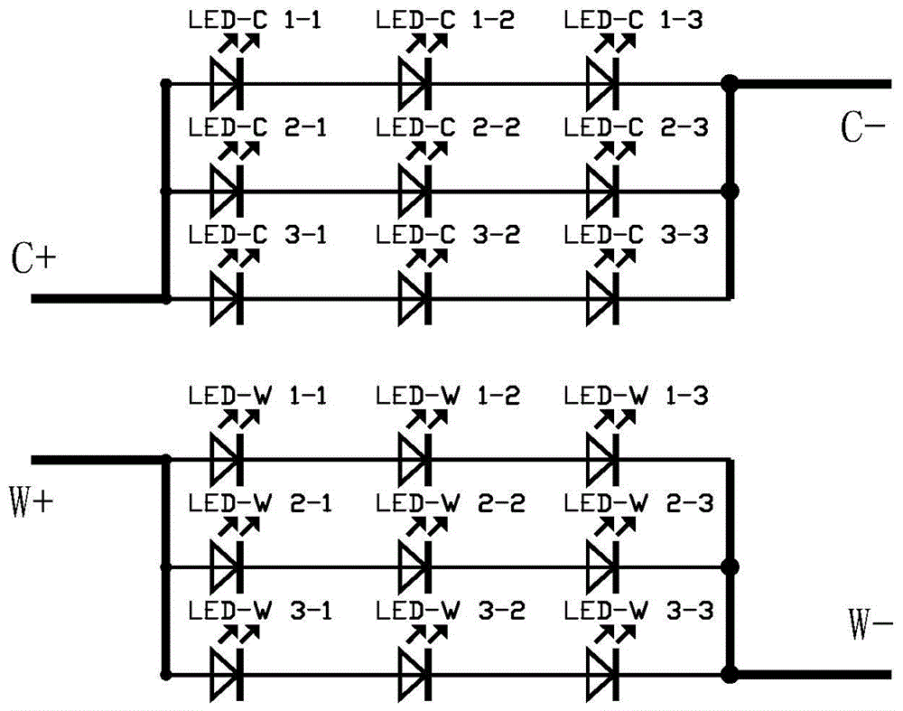 一种共正与非共正共用的led灯板的制作方法