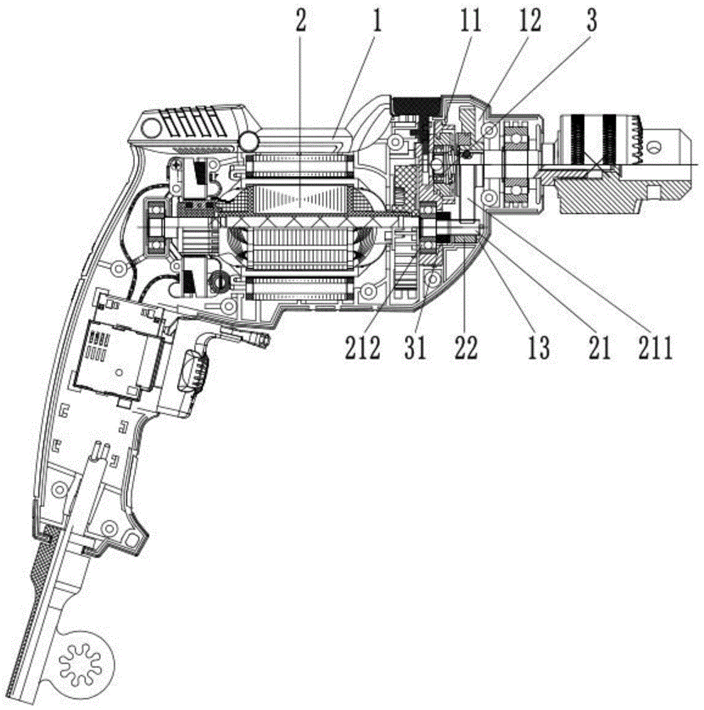 电动冲击钻结构原理图图片