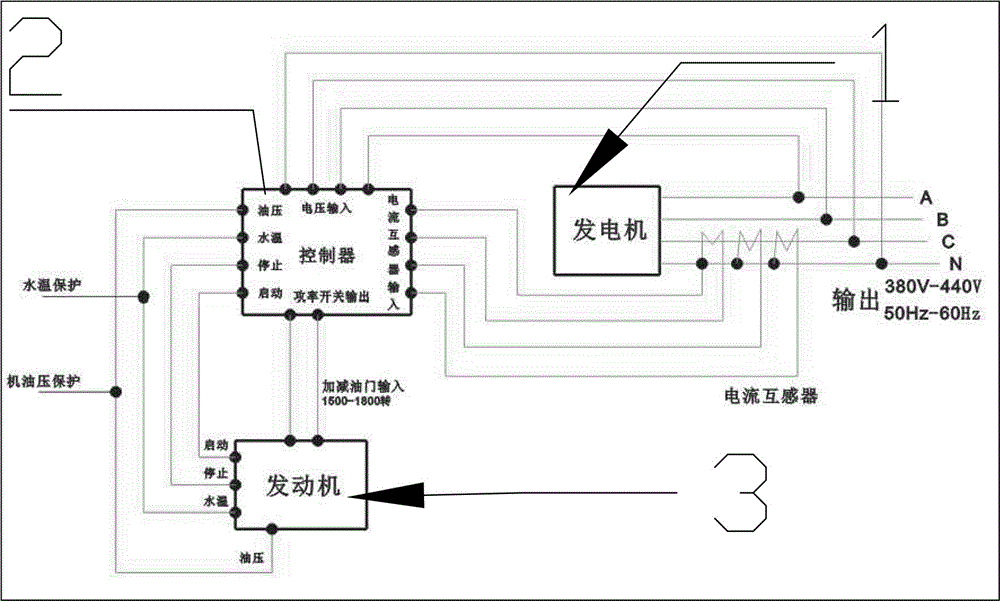 发电机自动油门原理图图片