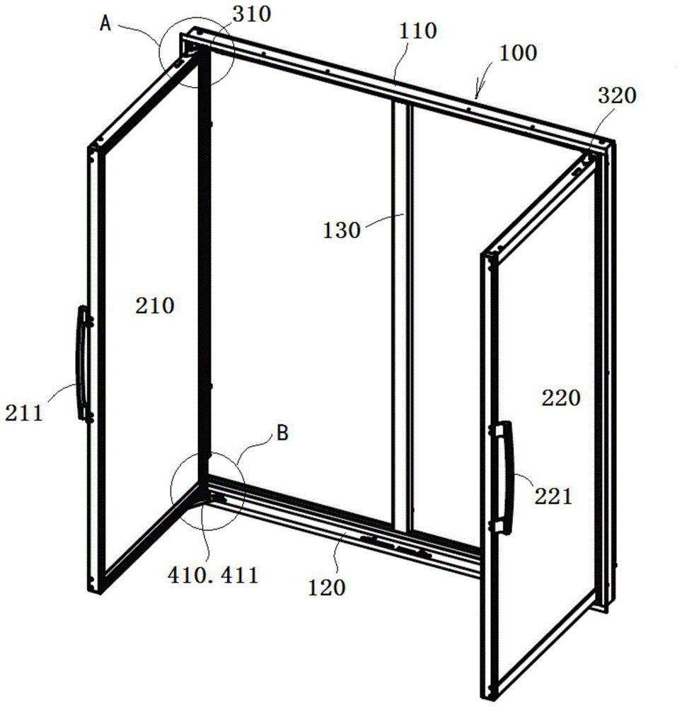 玻璃门的结构图及组成图片