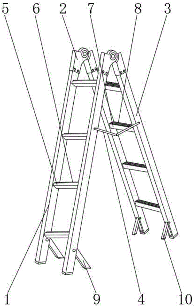 一種建築裝修用摺疊梯的製作方法