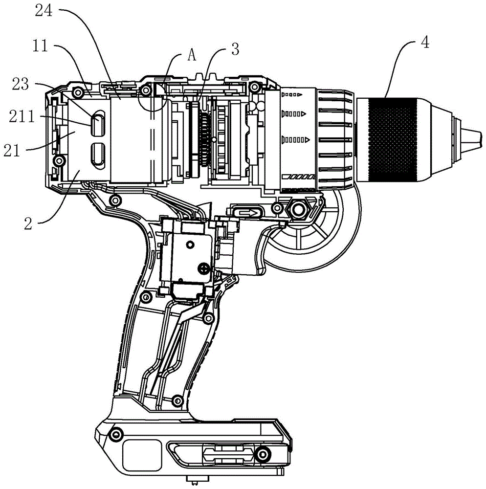 电钻内部结构详细图图片