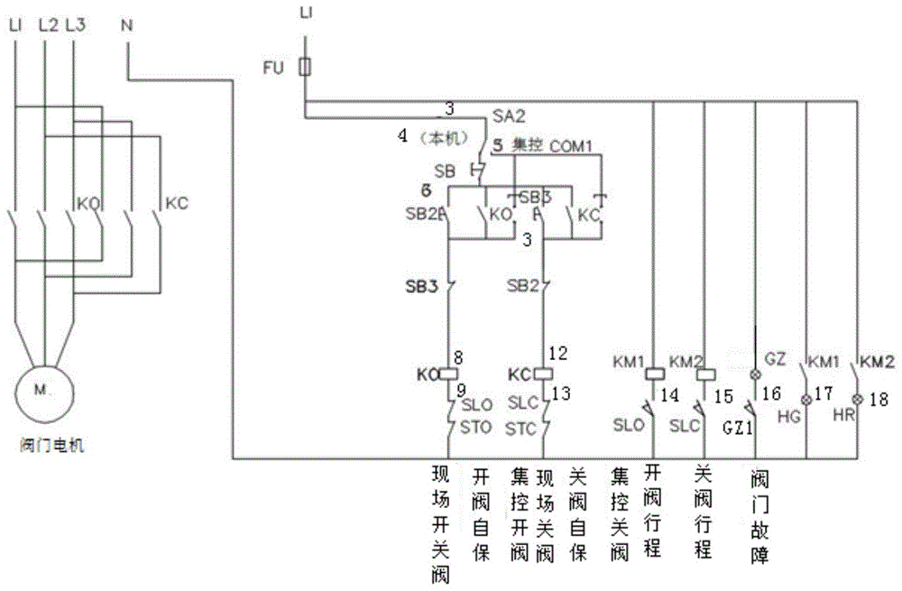 一种新型盲板阀连锁控制结构的制作方法