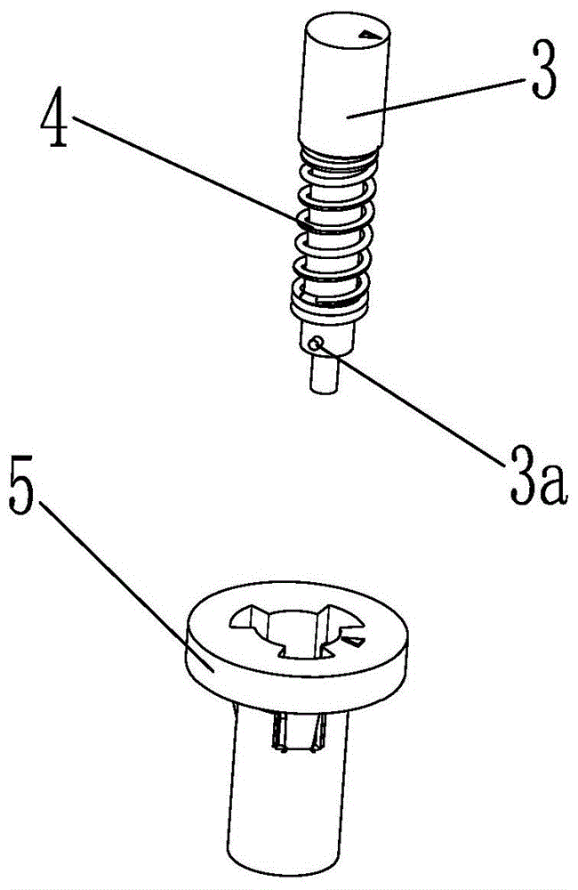 本实用新型涉机械结构技术领域,具体涉及一种用于按压触发解锁的组件