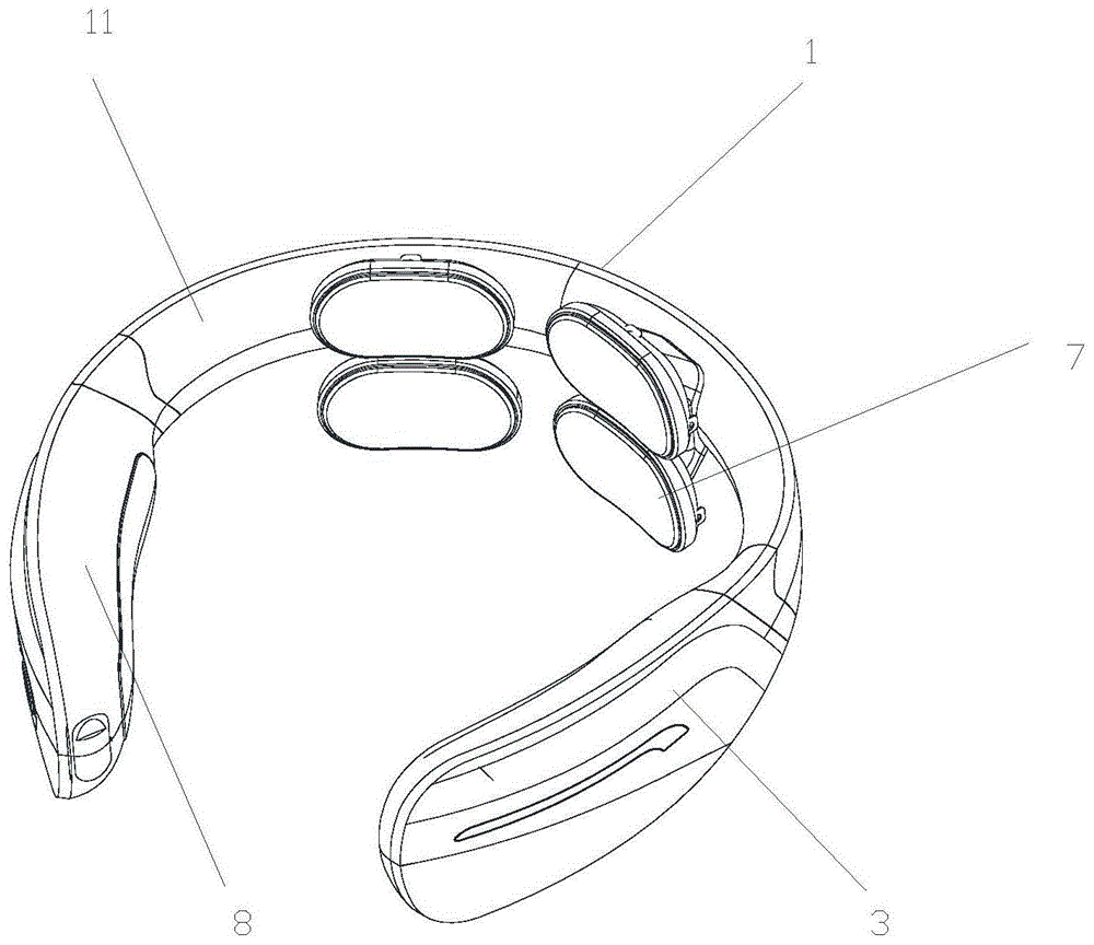 一种颈部按摩仪的制作方法