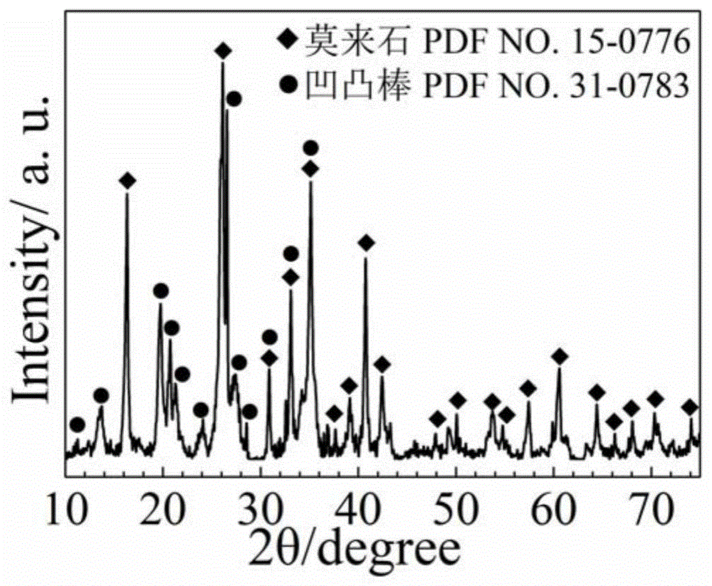 一種高比表面積莫來石晶須凹凸棒多孔陶瓷及其製備方法與流程