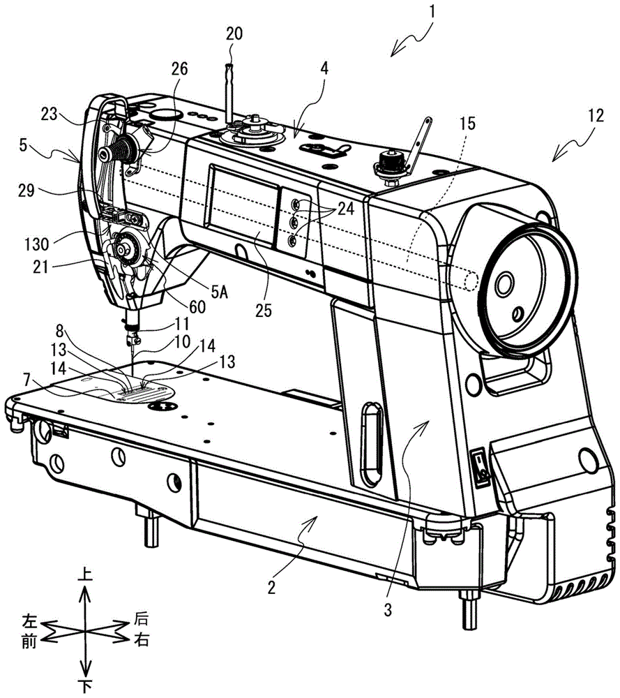 缝纫机结构简图机械图片