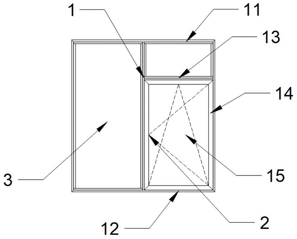 断桥内开内倒窗的制作方法