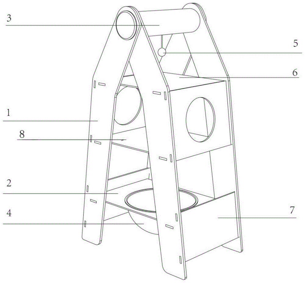 一种折叠式猫爬架的制作方法