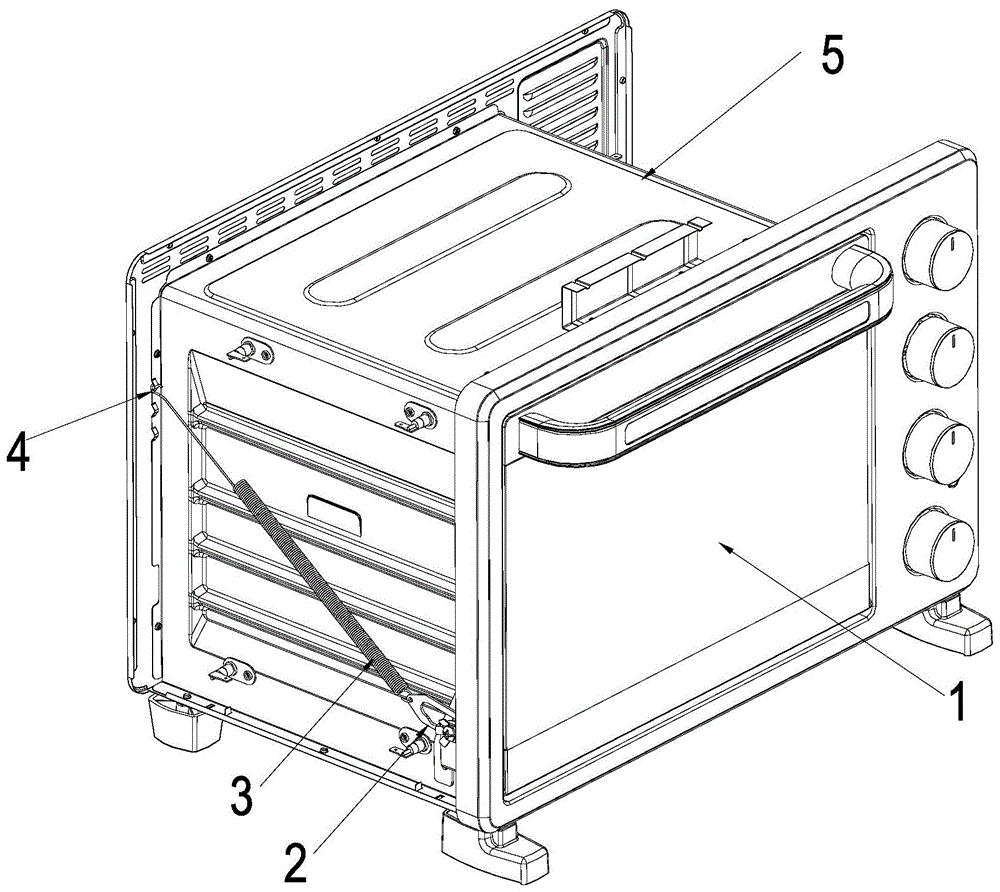 烤箱弹簧门铰安装图图片
