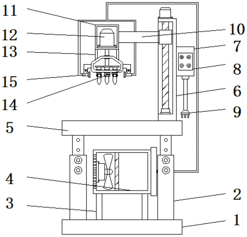 一种废料回收利用的多轴钻床的制作方法