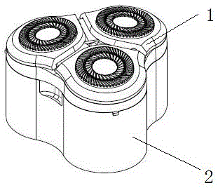 电动剃须刀分解结构图图片