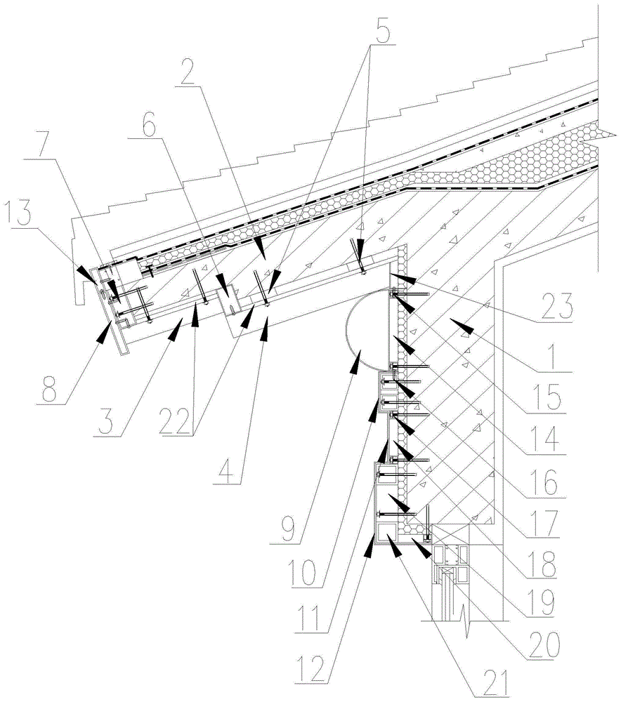 古建的反钉铝合金仿木檐口的制作方法