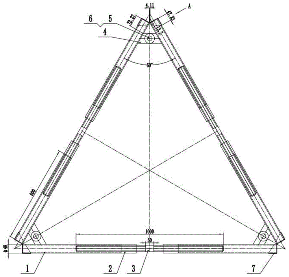 一种可重复利用的钢筋笼防变形可调节式三角支撑架的制作方法